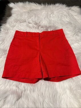 Ann Taylor Bright Red Tailored Shorts